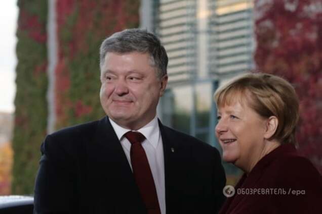 порошенко меркель