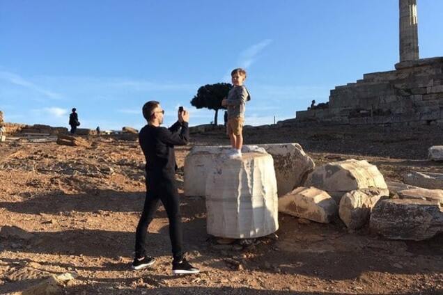 Дмитрий Шепелев с сыном