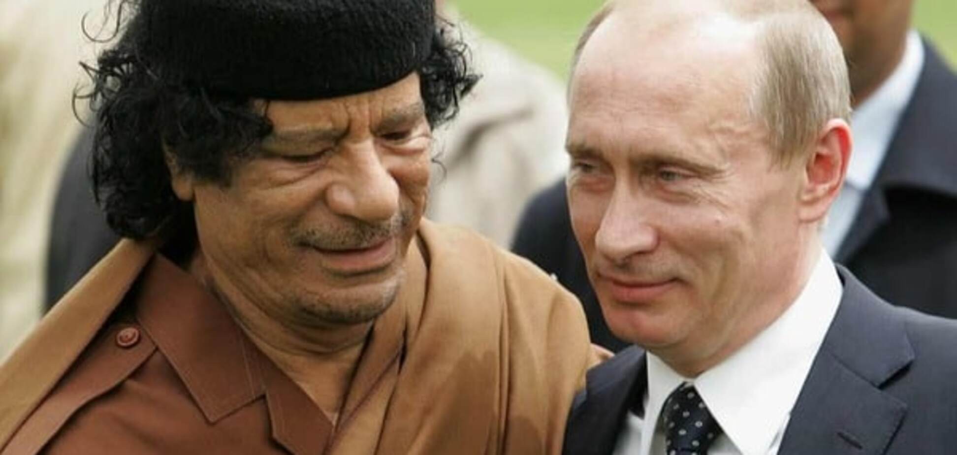 Муаммар Каддафи, Владимир Путин