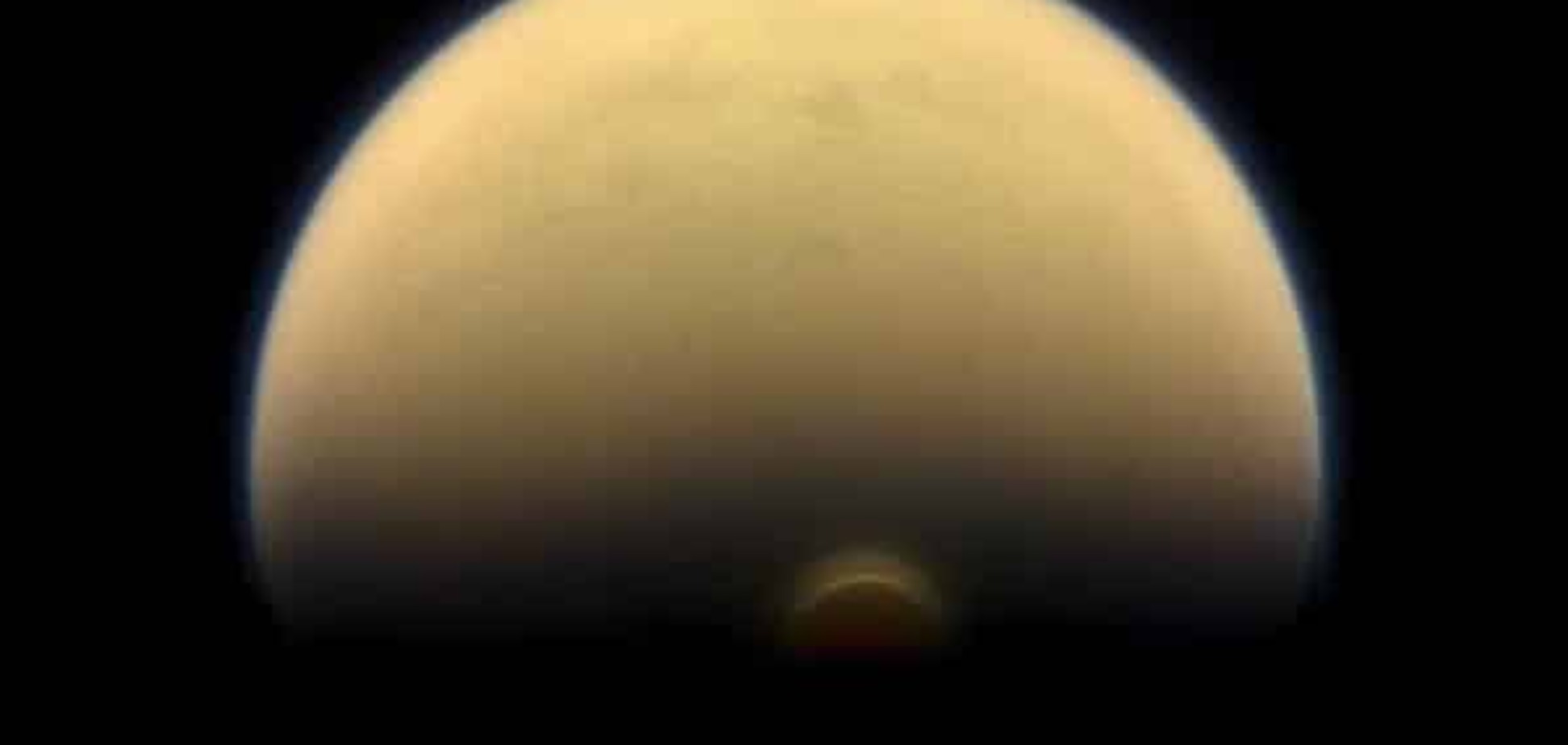 зима на южном полюсе Титана