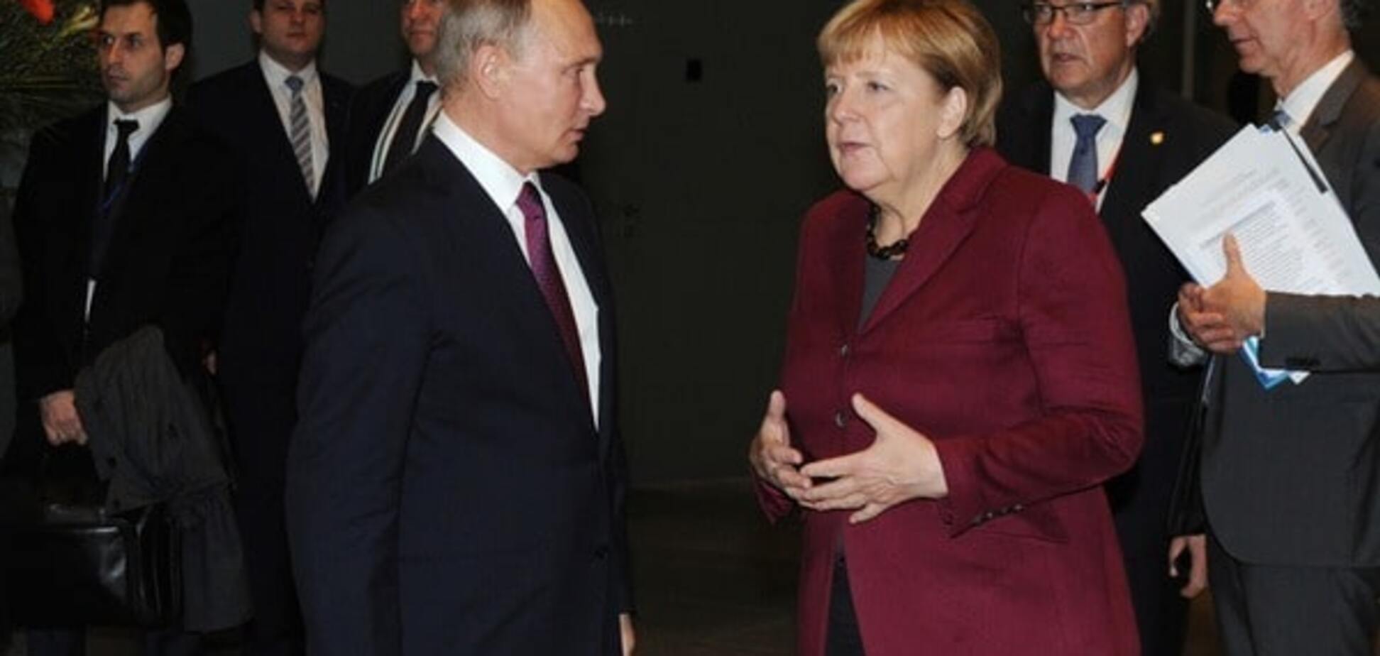 Президент Путин и канцлерка Меркель
