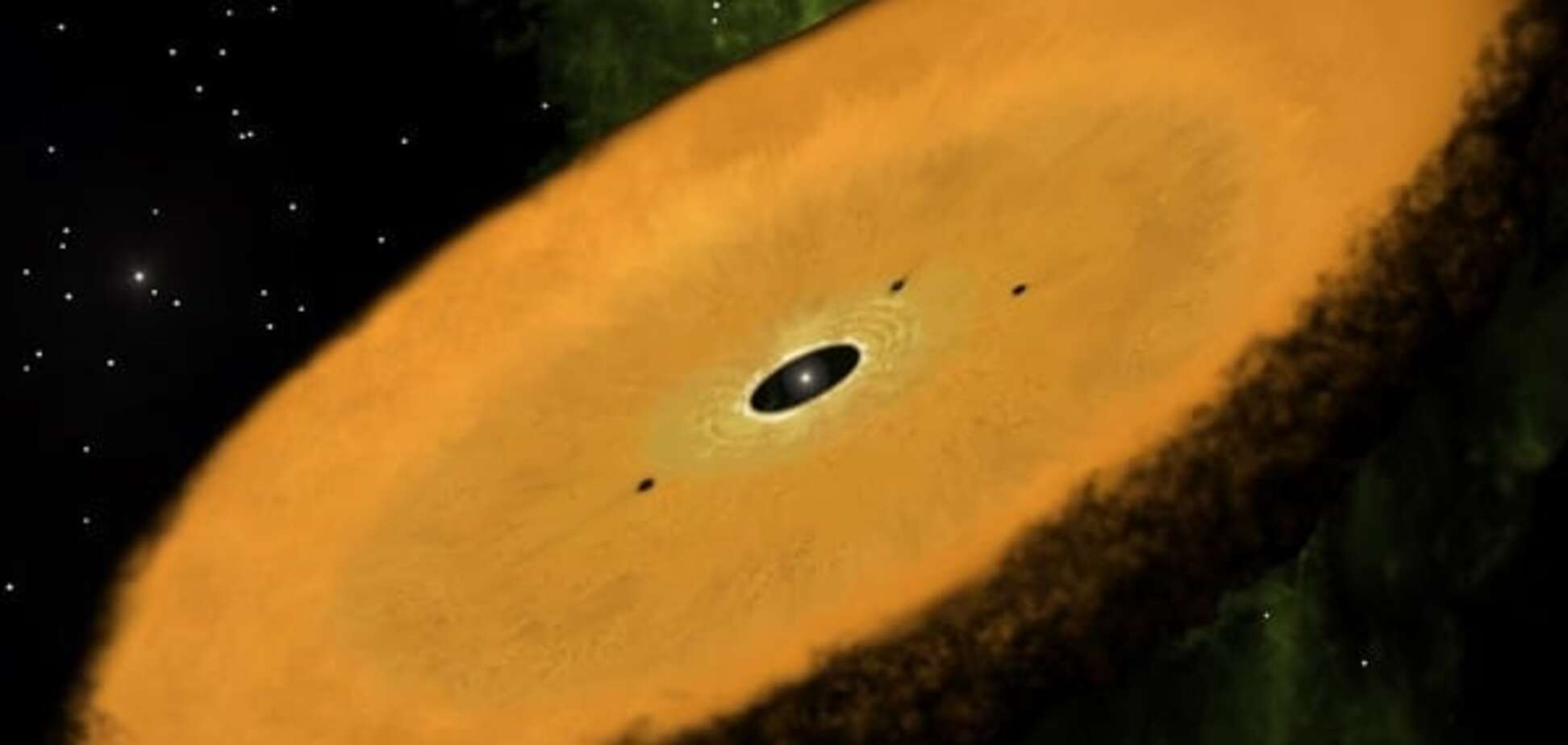 Околозвездный диск возрастом около 45 миллионов лет