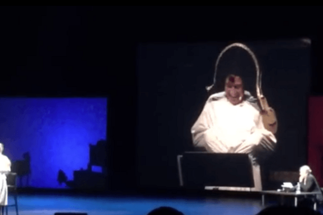 Актер Ефремов в образе сумасшедшого Путина