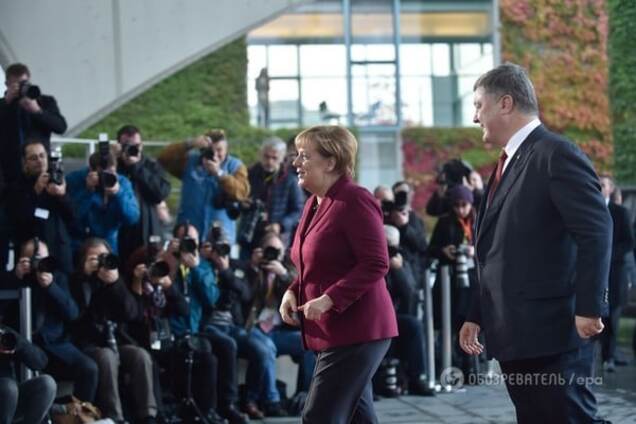Ангела Меркель и Петр Порошенко