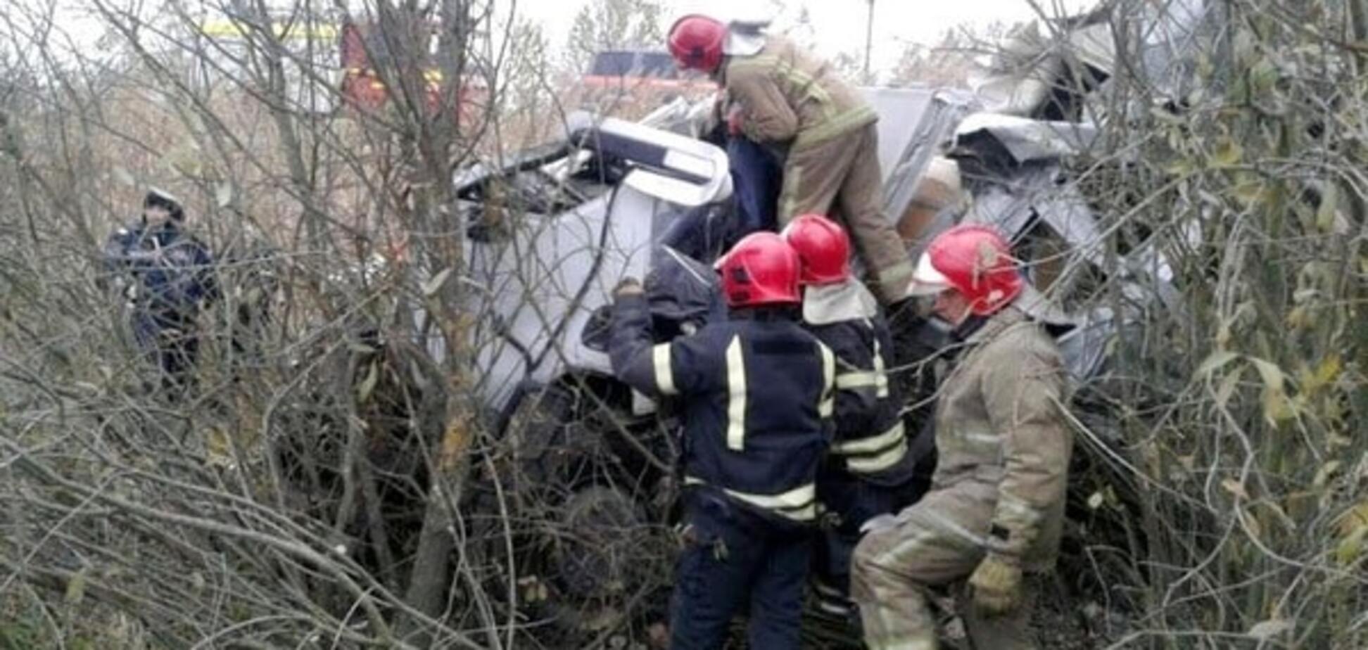 На Житомирщине фура слетела в кювет