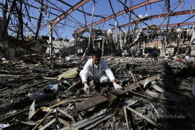 Наслідки обстрілу в Ємені