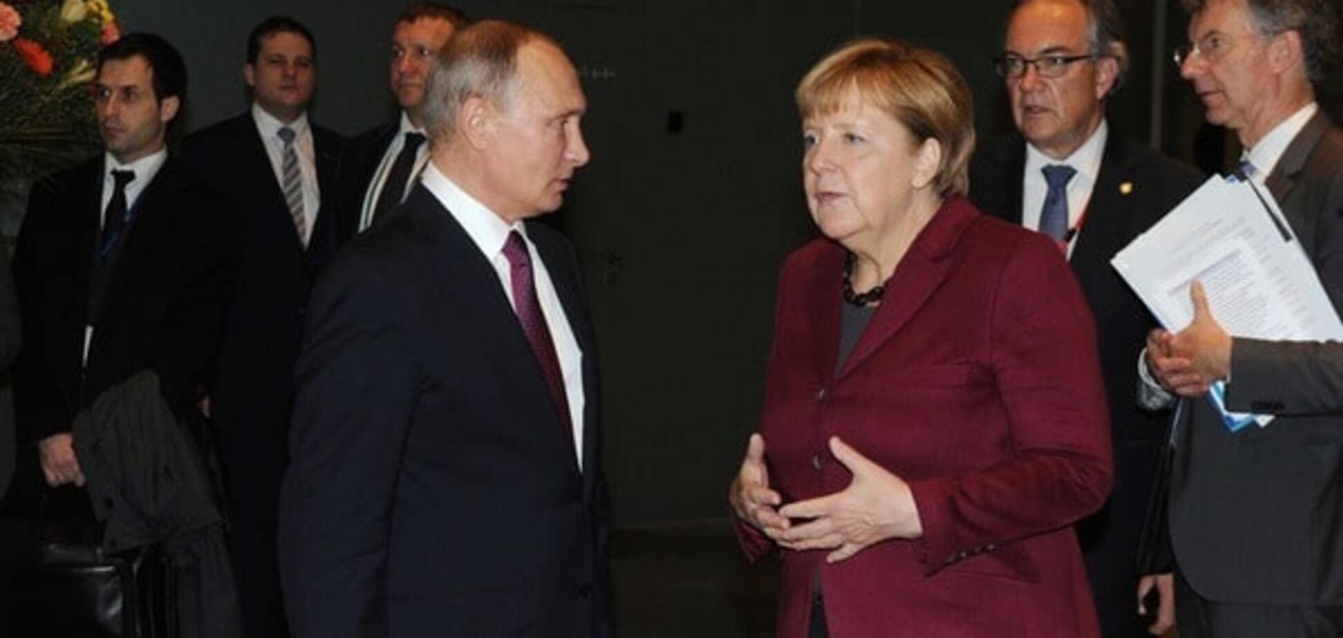Владимир Путин и Ангела Меркель