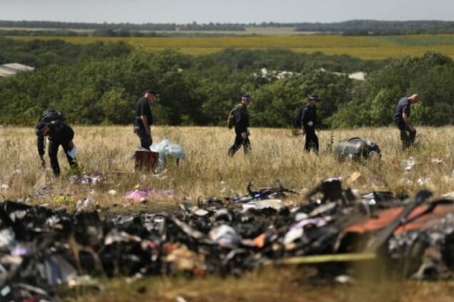 Место крушения MH17