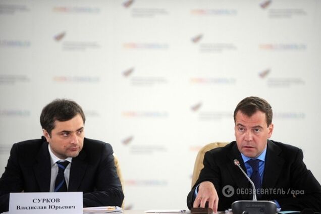 Владислав Сурков и Дмитрий Медведев