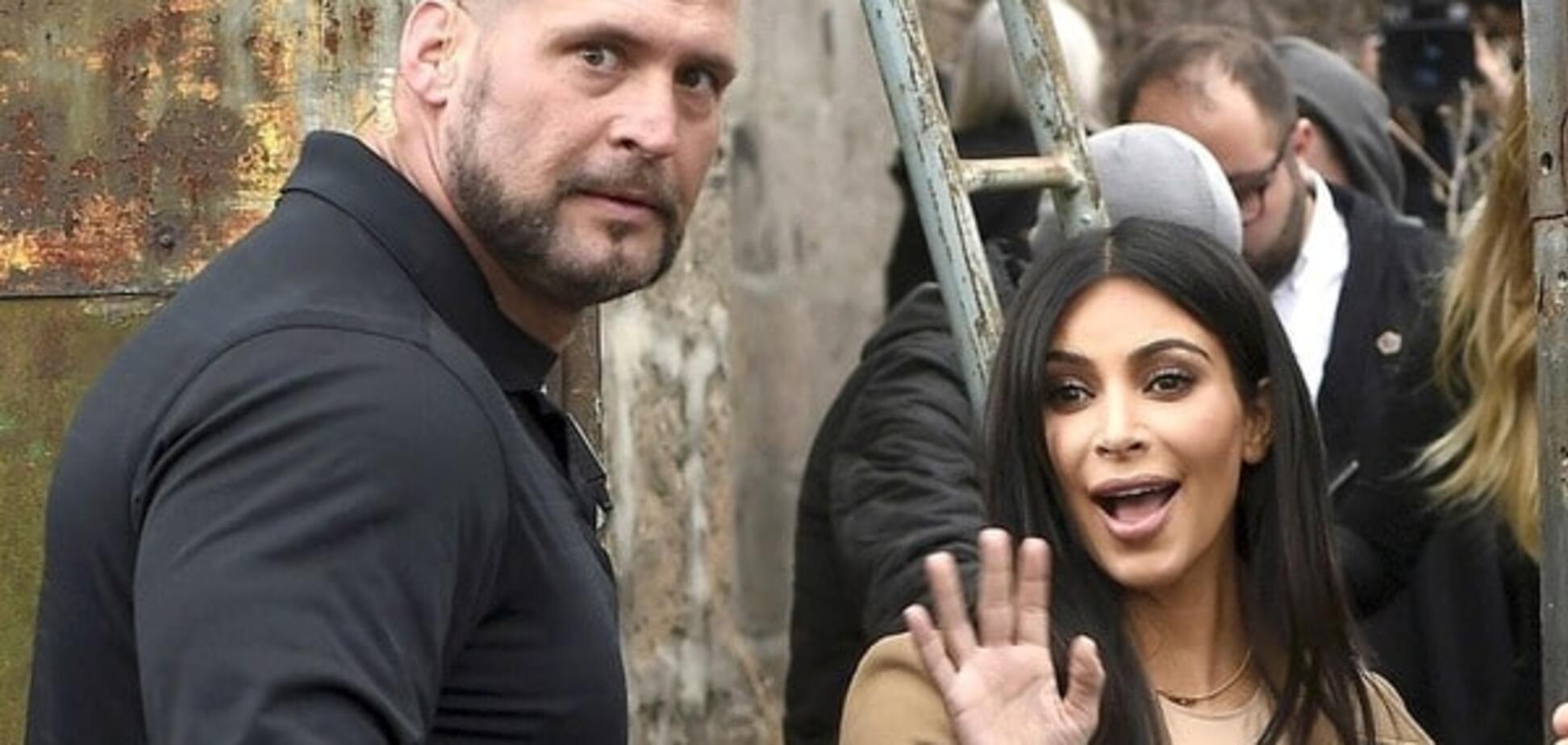 Ким Кардашьян с телохранителем