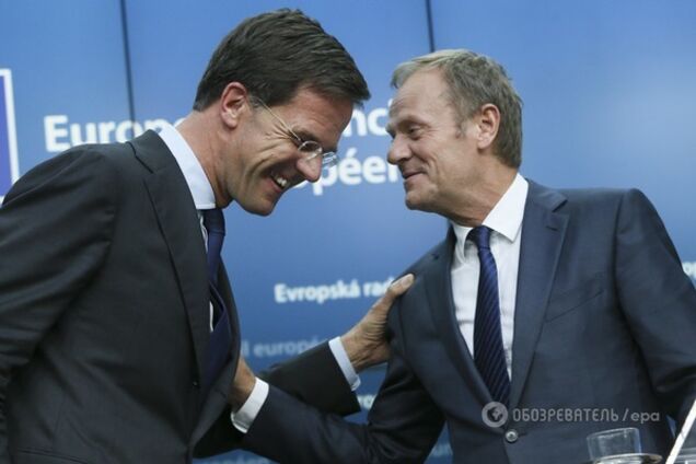 Марк Рютте и Дональд Туск