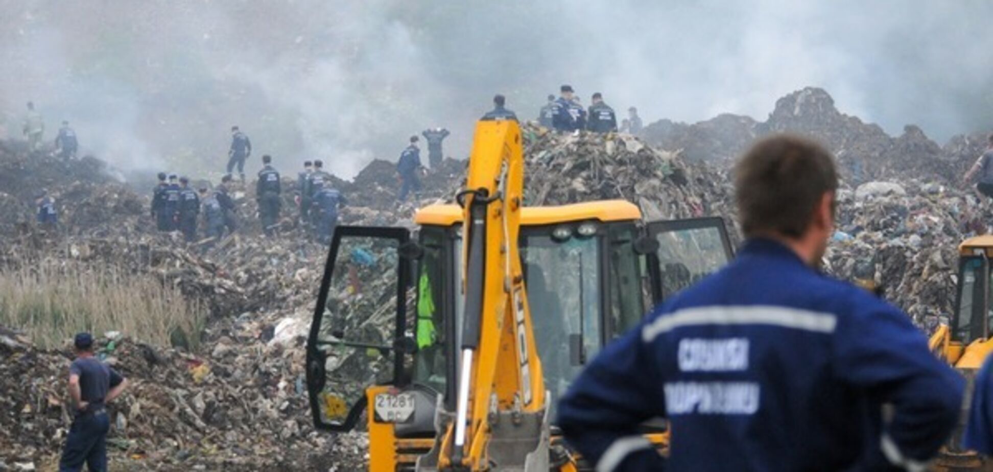 Обвал на Грибовичской свалке