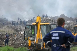 Обвал на Грибовичской свалке