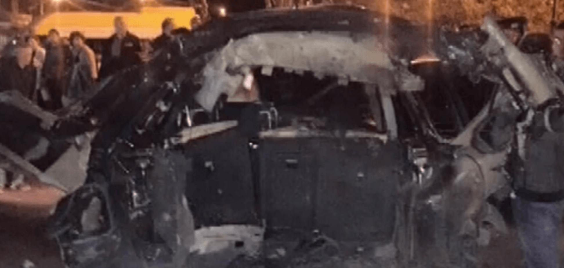 Взорванное авто Гиви Таргамадзе