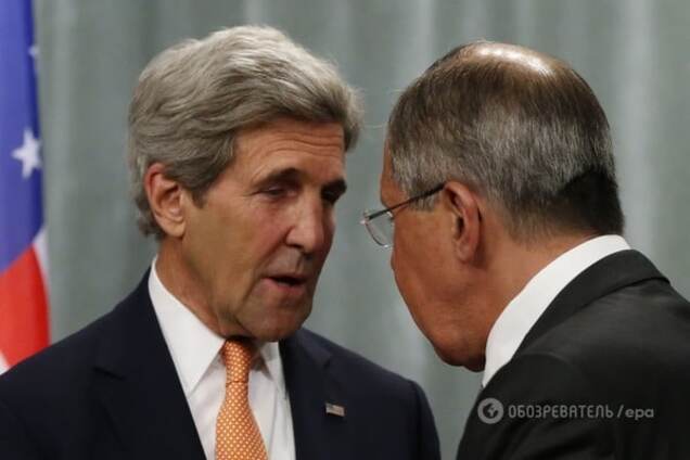 Джон Керри и Сергей Лавров