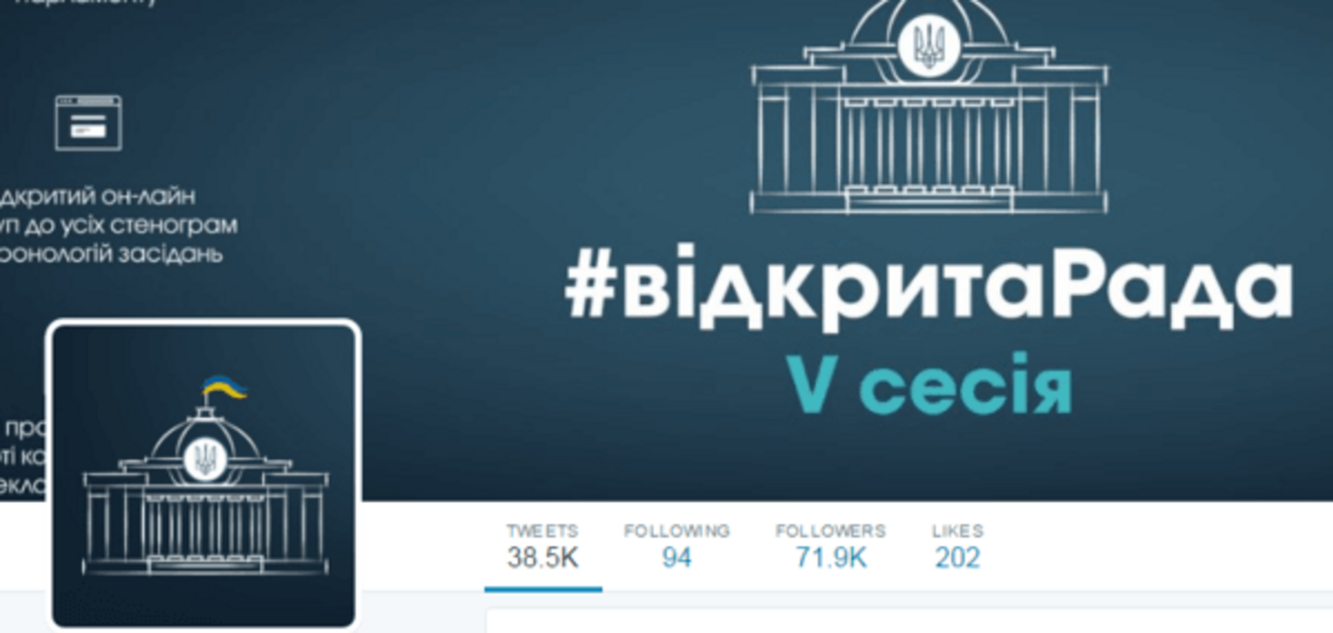 Twitter Верховной Рады