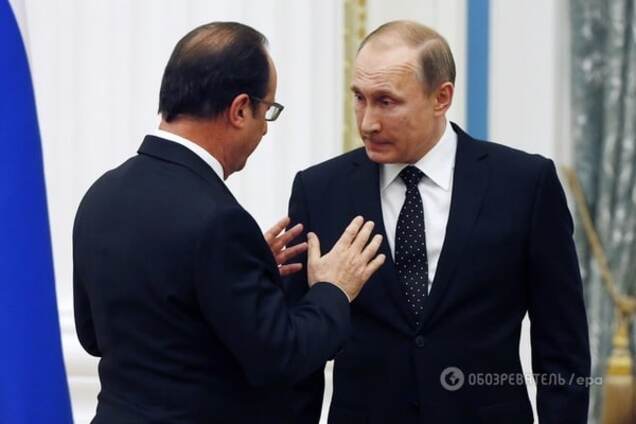 Франсуа Олланд, Владимир Путин