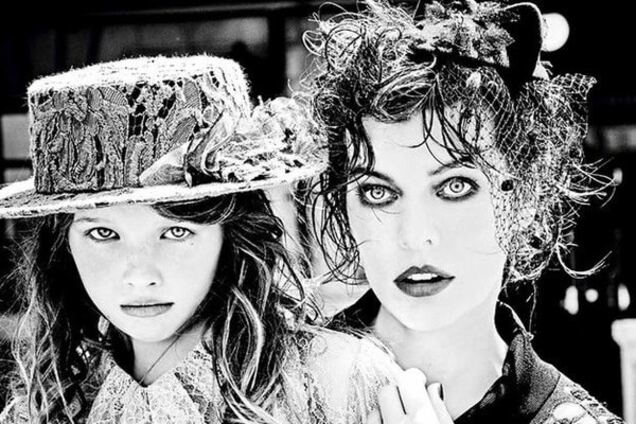 Милла Йовович с дочерью