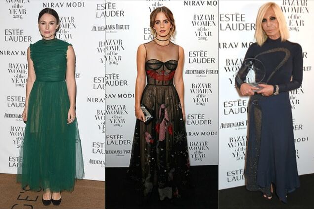 Кира Найтли, Эмма Уотсон и Донателла Версаче