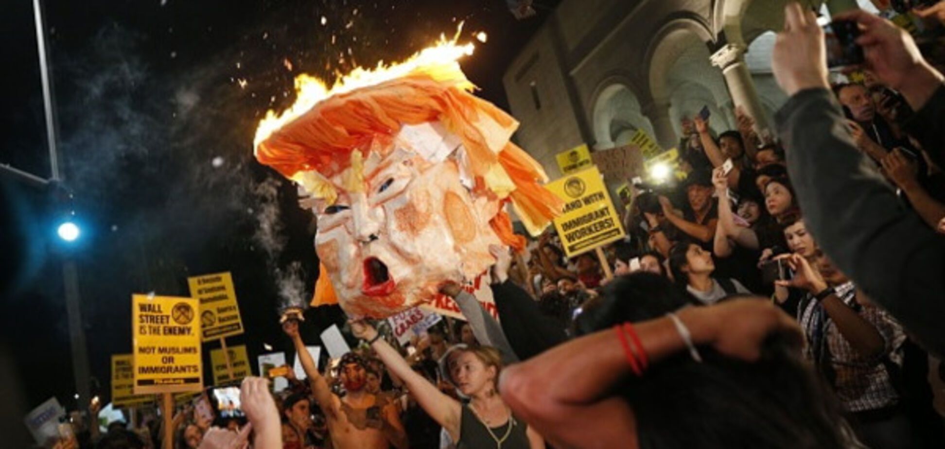 сша выборы трамп протест