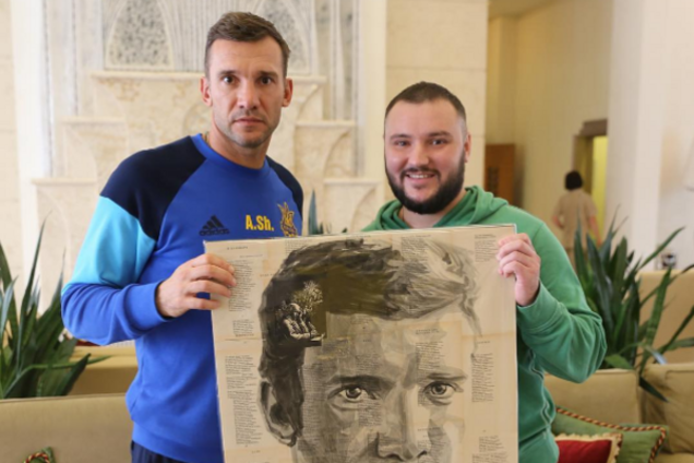 Андрей Шевченко потрет Кобзар