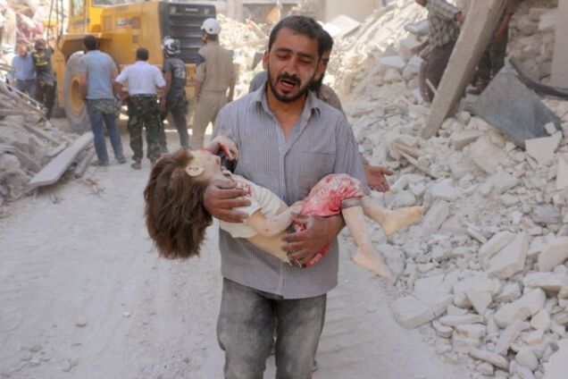 Алеппо бомбардировка Сирия жертвы