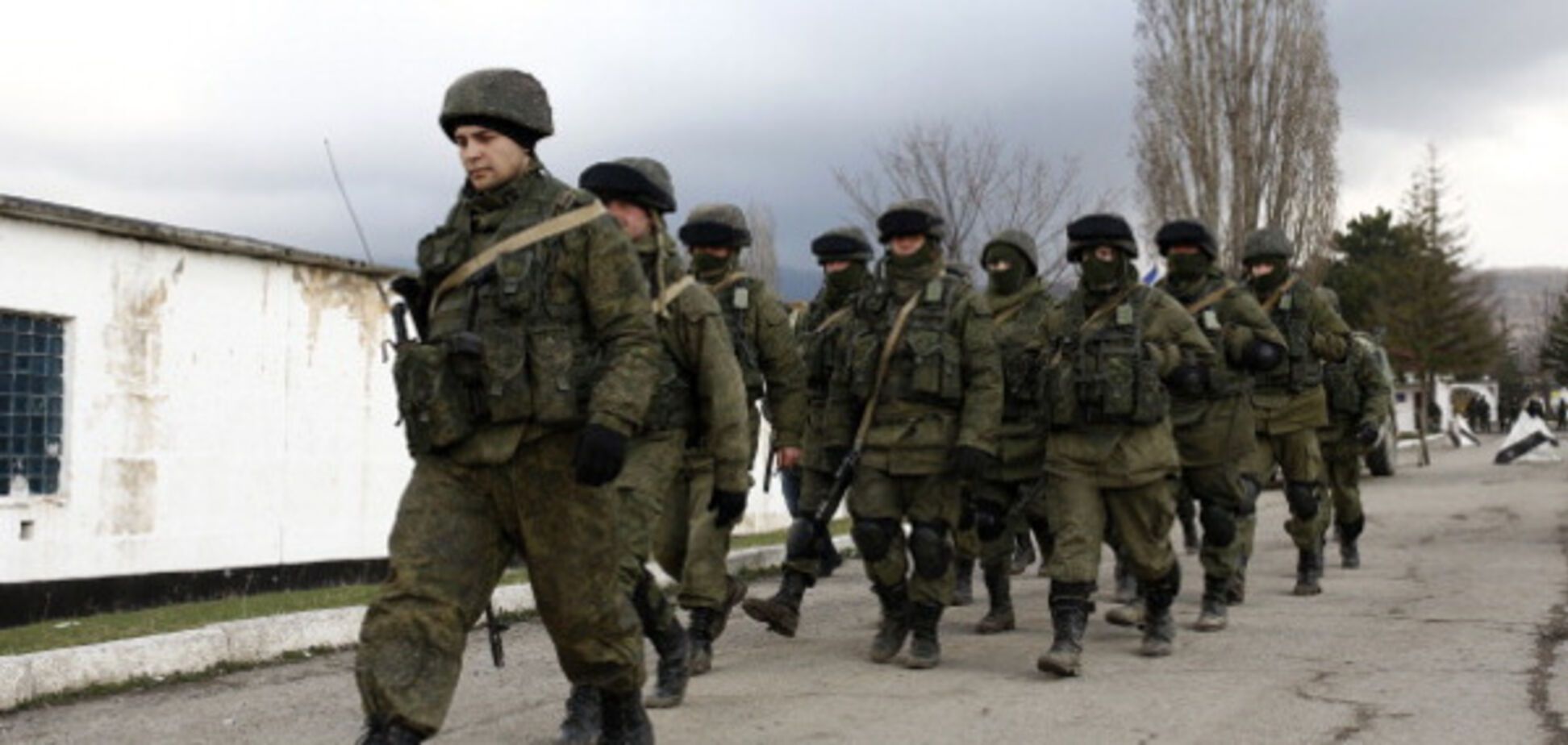 Российские войска во время оккупации Крыма