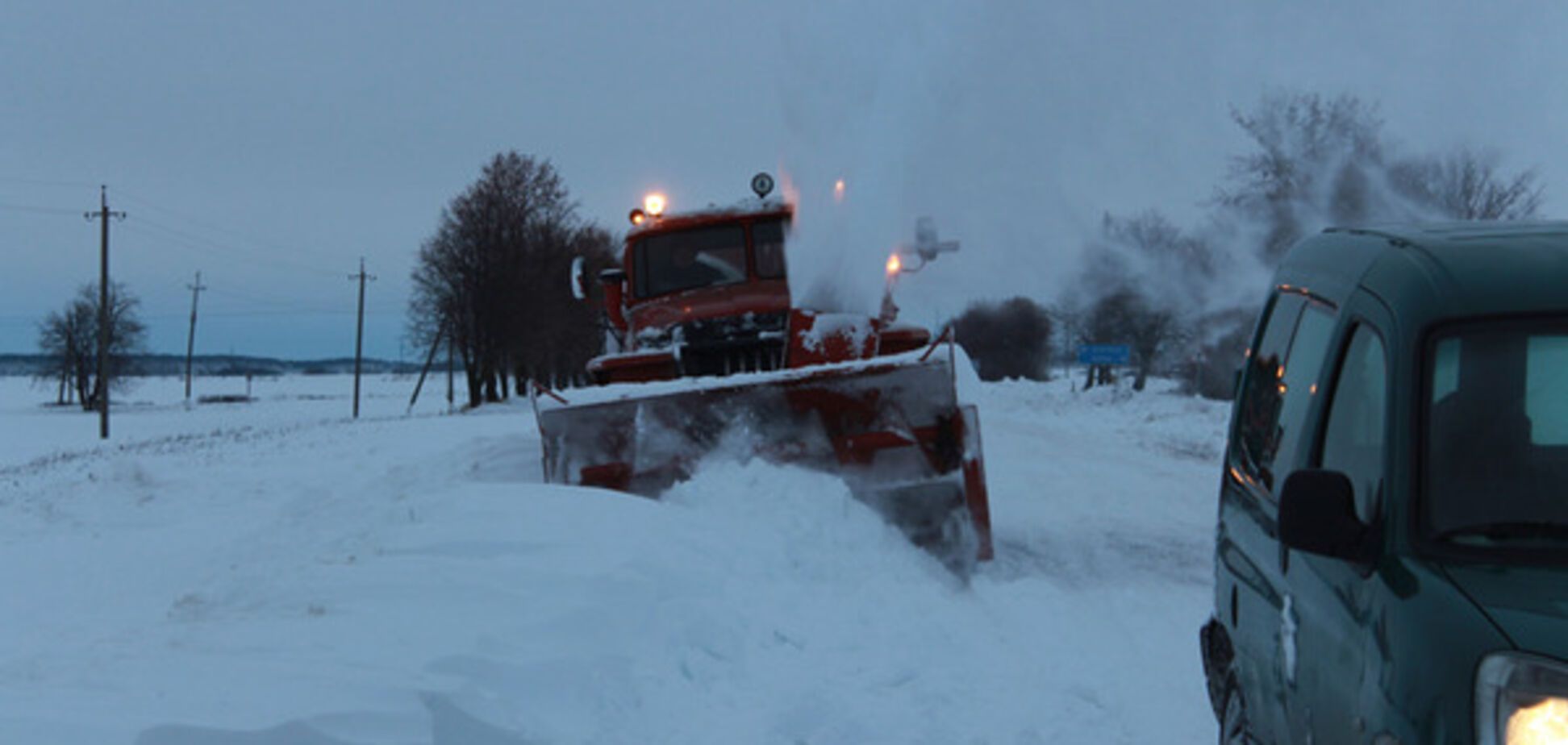 Снегопад в Хмельницкой области