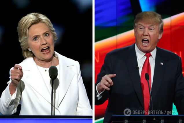Хиллари Клинтон, Дональд Трамп