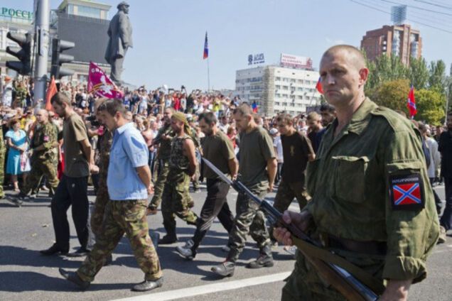 Пленные в Донецке