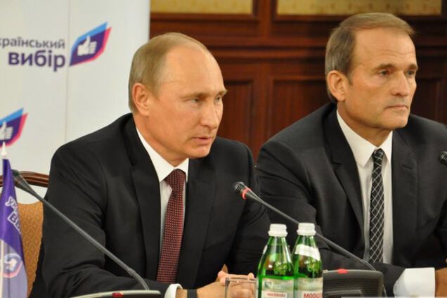 Виктор Медведчук и Владимир Путин