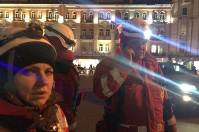 Парамедики в центре Киева