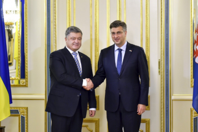 Петр Порошенко и Андрей Пленкович