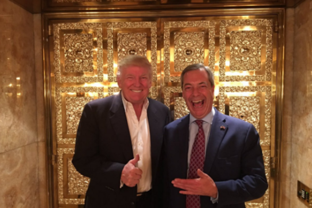 Дональд Трамп и Найджел Фарадж