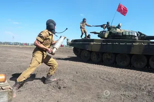Российские танки на Донбассе