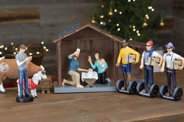 рождественский вертеп для хипстеров