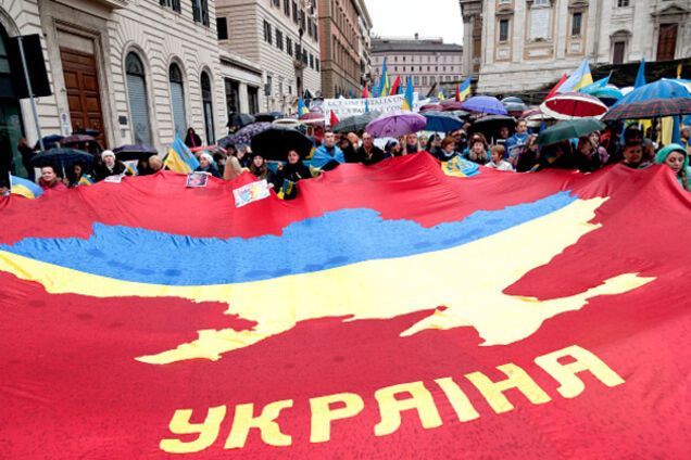 Демонстрація проти агресії Володимира Путіна в Україні