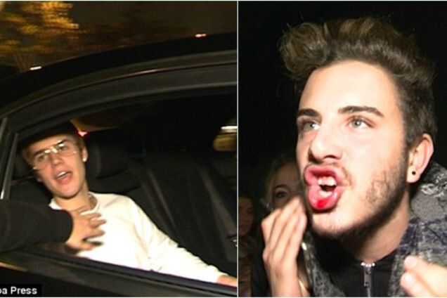 Джастін Бібер вдарив фаната