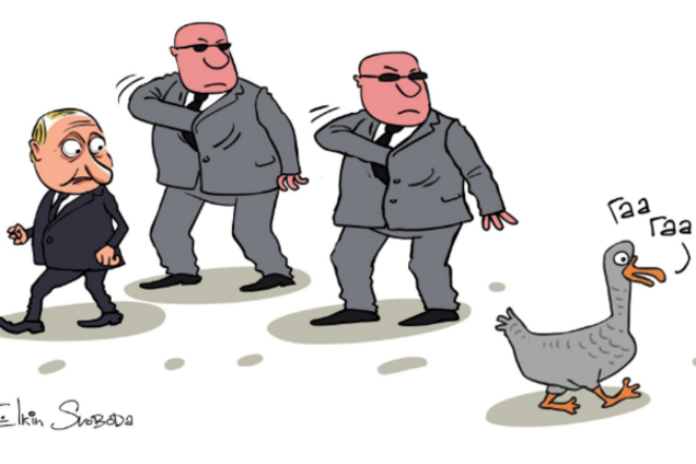 Мерещится Гаага: испуганного Путина высмеяли в карикатуре