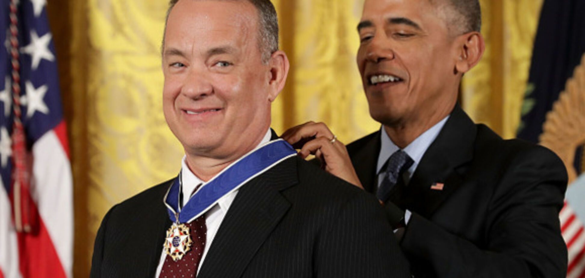 Том Хэнкс и Барак Обама