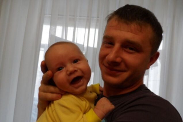 2-місячний Сашко з татом