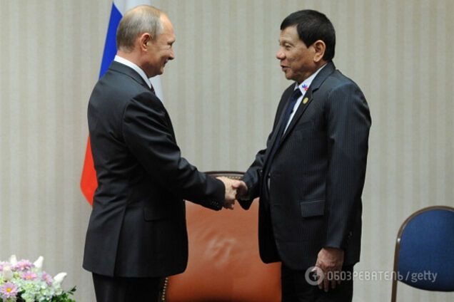 Родриго Дутерте и Владимир Путин