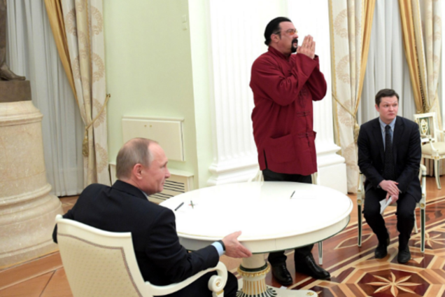 Владимир Путин и Стивен Сигал