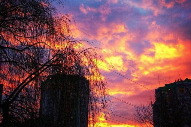 Закат в Киеве