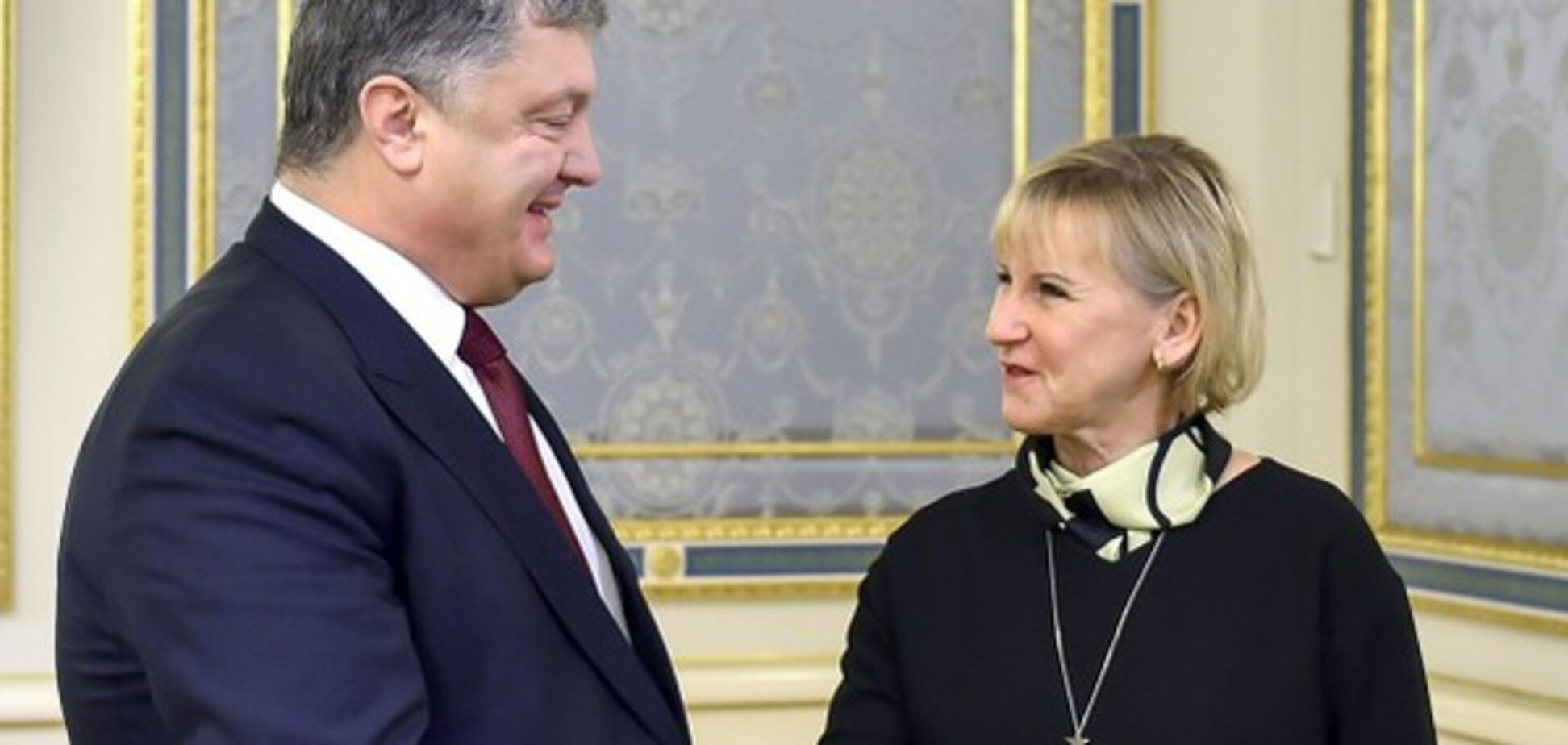Петр Порошенко и Маргот Вальстрем