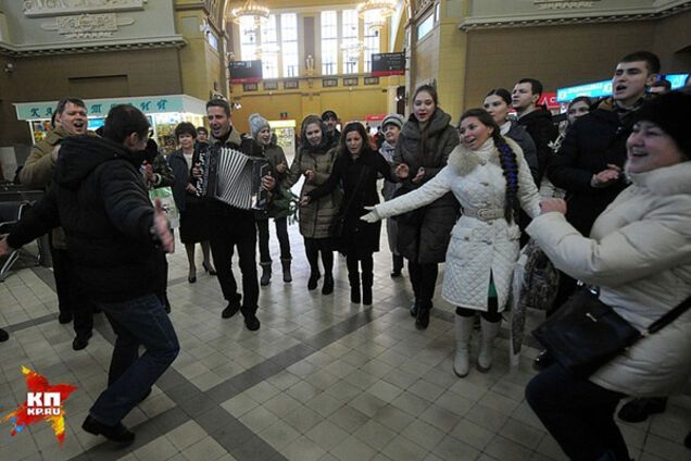 пересенный флешмоб москва