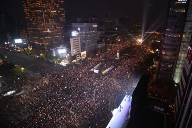 Протесты в Южной Корее