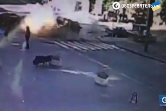 Видео с места убийства Шеремета