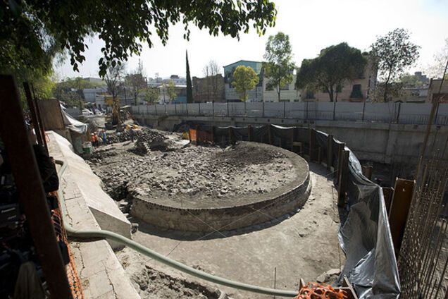 раскопки храма в Мехико