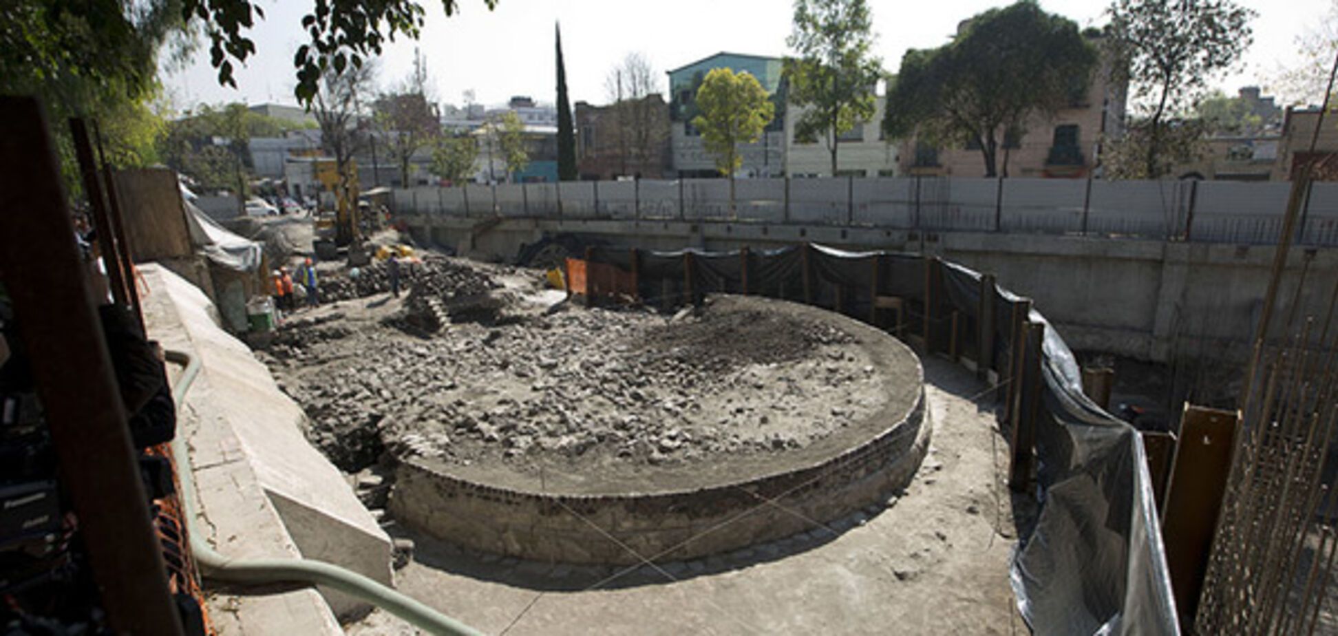раскопки храма в Мехико